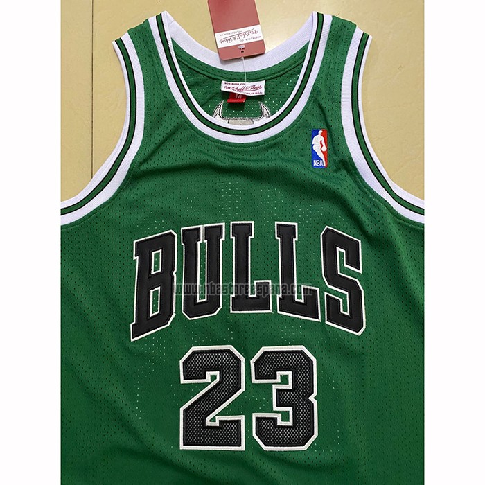 Camiseta Chicago Bulls Michael Jordan NO 23 Retro Verde